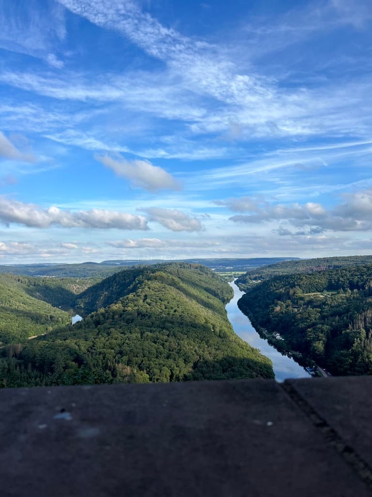 A river changing its mind about which way to go — Saarschleife · Mettlach
